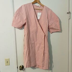 Everlane - The Seersucker Mini Wrap Dress, Size 8, NWT